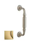 Baldwin 2576.060 2576 8 Inch Center to Center Richmond Style Door Pull with Rosettes, Satin Brass and Brown