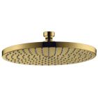 Axor 26071251 Starck 1.75 GPM Single Function Rain Shower Head with EcoRight and Quick Clean in Brushed Gold Optic