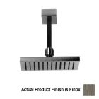 Gessi 26651#149 Rettangolo Ceiling Mounted Adjustable Shower Head with Arm in Finox