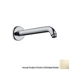 Hansgrohe 27412331 Raindance 9" Shower Arm with Escutcheon Plate in Polished Nickel