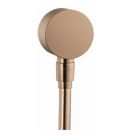 Hansgrohe 27451141 Shower Solutions Axor Wall Supply Elbow with Check Valve in Brushed Bronze 