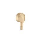 Hansgrohe 27458143 FixFit Wall Outlet with Check Valves in Brushed Bronze
