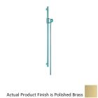 Hansgrohe 27938930 Unica 36" Hand Shower with Slide Bar in Polished Brass