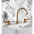 Herbeau 280271 Lille 3-Hole Lavatory Mixer with Ceramic Cartridge in Lacquered Polished Black Nickel