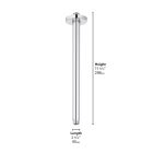 Grohe 28492GN0 Rainshower™ 12" Ceiling Shower Arm with Flange and 1/2" Threaded Connection in Brushed Cool Sunrise 