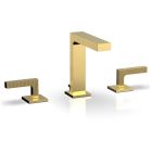 Phylrich 291-02/025 Stria 1.2 GPM Deck Mounted Widespread Bathroom Faucet with Lever Handles in Polished Gold