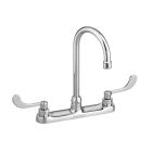 American Standard 6405170.002 Monterrey Top Mount Kitchen Faucet With Gooseneck Spout and Wrist Blade Handles 1.5 gpm/5.7 Lpf in Polished Chrome