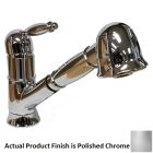 Harrington Brassworks 301383CH Traditional Single Hole Pull Out Spray Faucet in Polished Chrome
