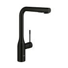 Grohe 302712430 Essence 1.75 GPM Single-Handle Pull-Out Sprayer Kitchen Faucet with Dual Spray in Matte Black