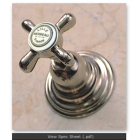 Herbeau 304470-T "Royale" Wall Valve 3/4" Trim Only, Weathered Brass Finish