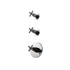 Zazzeri 30P405UCRCR Mille Diverter Cross Handle Trim in Polished Chrome (Rough Sold Separately)