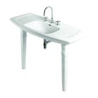 Davinci Trylogia 31170W 25.5" H Console Legs Only in White (Sink Sold Separately)