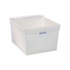 Mustee 18W Utilatub Laundry Tub Wall Mount, 24-Inch x 20-Inch, White