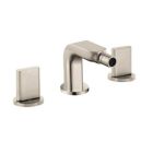 Hansgrohe 31263821 Metris S Widespread Bidet with Full Handle, Brushed Nickel