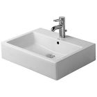 Duravit 0454600027 Vero 24" L X 19" W X 7" H Rectangular Wall Mounted Bathroom Sink with Overflow and Single Hole in White