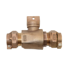 Legend 314-216NL T-5300NL No Lead Bronze Pack Joint x Pack Joint Curb Stop 1-1/4" 