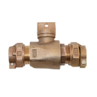 Legend 314-218NL T-5300NL No Lead Bronze Pack Joint x Pack Joint Curb Stop 2"