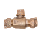 Legend 314-314NL T-5300MPNL No Lead Bronze Pack Joint x Pack Joint Minneapolis Pattern Curb Stop 3/4"