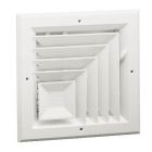 Hart & Cooley 050721 8" x 8" (Width x Height Wall Opening Size) Ceiling Diffuser A505MS Series in White