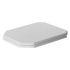 Duravit 0064890000 1930 Series Octogonal Closed Front Toilet Seat with Soft Close in White