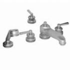 Newport Brass 3-1627/15 3-1627 Miro Triple Handle Roman Tub Faucet with Handshower and Met, Polished Nickel