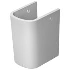 Duravit 0858310000 Wall Mounted Siphon Cover with Installation Fixings in White Alpine