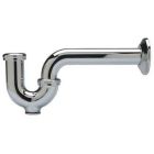 Zurn Industries Z8700-PC Zurn Semi-Cast P-Trap with CO, 1-1/4" x 1-1/4", with 17 Gauge Arm, PC, Brass