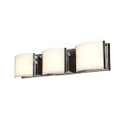 Access Lighting 62293LEDD-BS/OPL Nitro 2 LED Vanity 3-Light with Opal Glass Shade, Brushed Steel