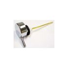 Duravit 74831000 Universal Toilet Tank Lever Push Button Flush Actuator in Polished Chrome