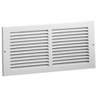 Hart & Cooley 043366 24" X 14" (Width x Height Wall Opening Size) Sidewall/Ceiling Return Air Grille 672 Series in White
