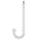 Oatey 33741 DWV J-HOOK, 25 in Polybag, White, 2-Inch x 7-Inch