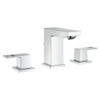 Grohe 2037000A Eurocube S-Size 8 in. Widespread 2-Handle 3-Hole Bathroom Faucet - 1.2 GPM