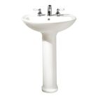 American Standard 0236811.020 0236.811.020 Cadet Pedestal Top and Leg with 8-Inch Center Holes, White