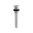 Jaclo 810-SN 17 Ga Grid Drain No Over Flow, 1-1/4" x 8", Satin Nickel