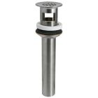 Mountain Plumbing MT730/BRN 730BRN Lavatory Grid Drain with Overflow, Brushed Nickel
