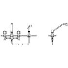 Delta 27C1151 Delta Commercial Kitchen Faucet With Spray CER-TECK Ceramic Stem Faucet