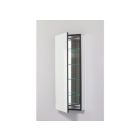 Robern MP16D6FPRLBK M Series 40" H X 16" L X 6" D Single Door Medicine Cabinet Flat, Polished Edge, Right Door Hinge with Black Gasket Seal
