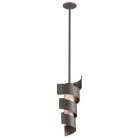 Franke F4263 Troy Vortex 1 Light Small Pendant in Bronze with Painted