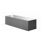 Duravit ST893608282 Starck 58-1/4" L X 21-7/8" H Bathtubs and Showers Panel for Niche(Alcove) in Acrylic White