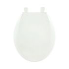 Centoco CEN1200W 1200-001 Plastic Round Toilet Seat with Closed Front, White