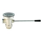 T&S Brass B-3960 Waste Drain Valve, Lever Handle, 3-Inch X 2-Inch and 1-1/2-Inch Adapter