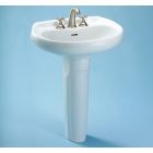 Toto LT890G#03 LT890G-03 Carlyle Pedestal Single Hole Basin with SanaGloss, Bone