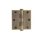 Baldwin 1030.050 Full Mortise 3-Inch x 3-Inch Butt Hinge, Satin Brass and Black