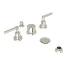 Rohl A2260LMPN Avanti Lombardia Five Hole Bidet Faucet in Polished Nickel