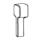 Toto THU416#PN Trip Lever Handle with Spud and Mounting Nut, Left Hand, #PN
