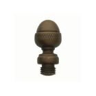 Baldwin 1092.050 Acorn Style Finial for Square Corner Hinges, Satin Brass and Black