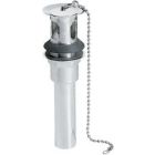 Kohler 7712-CP Bathroom Lavatory Sink Drain with Overflow and Rubber Stopper with Chain