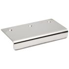 Sugatsune SND-120/M SND 304 Stainless Steel Edge Pull Handle, Mirror Finish, Threaded Holes, Rectangular Grip, 3-35/64" Center To Center, 2-3/8" Projection (Pack of 1)