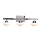 Access Lighting 62492LEDDBT-SSLC-CH/OPL 62492LEDD-CH/Opl Atomiser 3 LED Bath Light with Opal Glass Shade, 25" W, Chrome