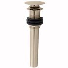 Jaclo 830-PN Round Top Touch Drain No Overflow, Polished Nickel